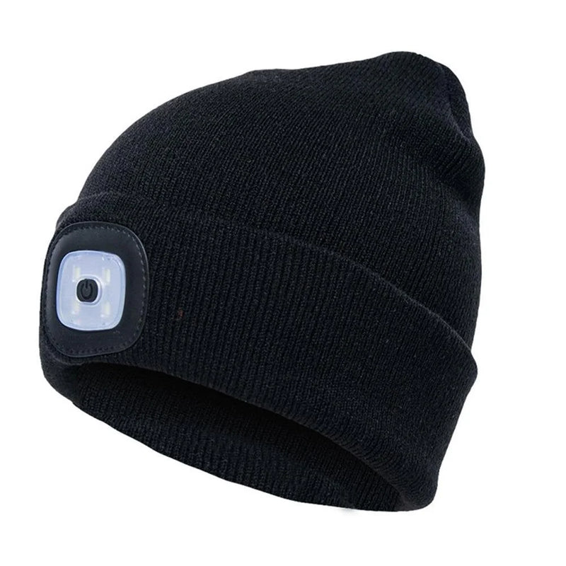 Light Up Knitted Rechargeable LED Beanie
