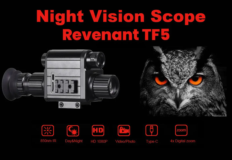 NightPal™ Revenant TF5 -  HD 1080P IR Night Vision Optic Gen 5