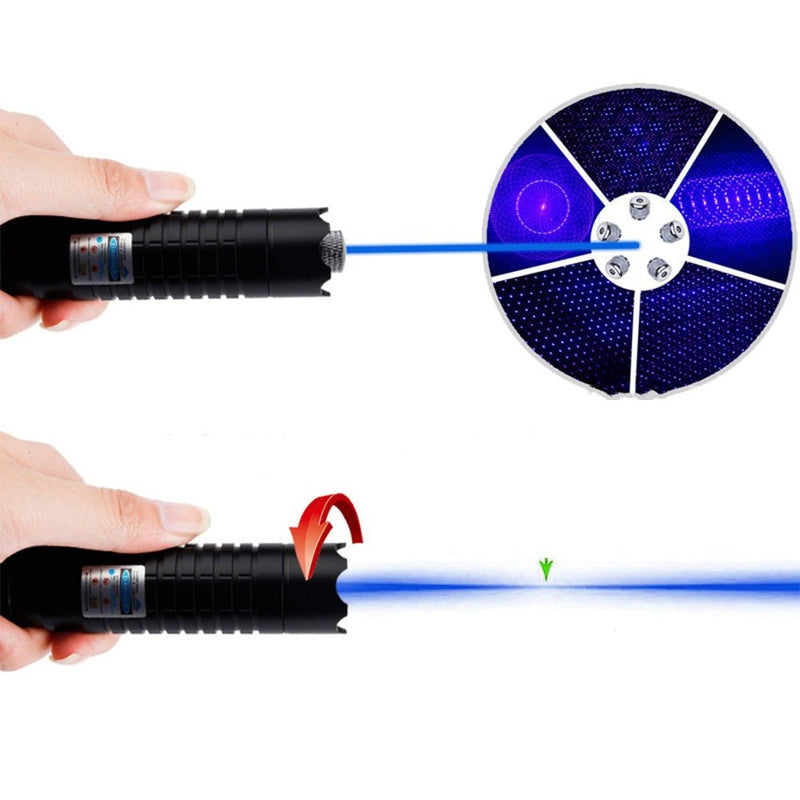 Burning Blue High-Power Tactical Laser Torch- Military Grade Flashlights