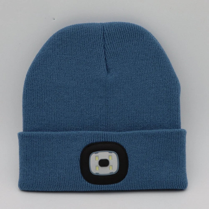 Light Up Knitted Rechargeable LED Beanie