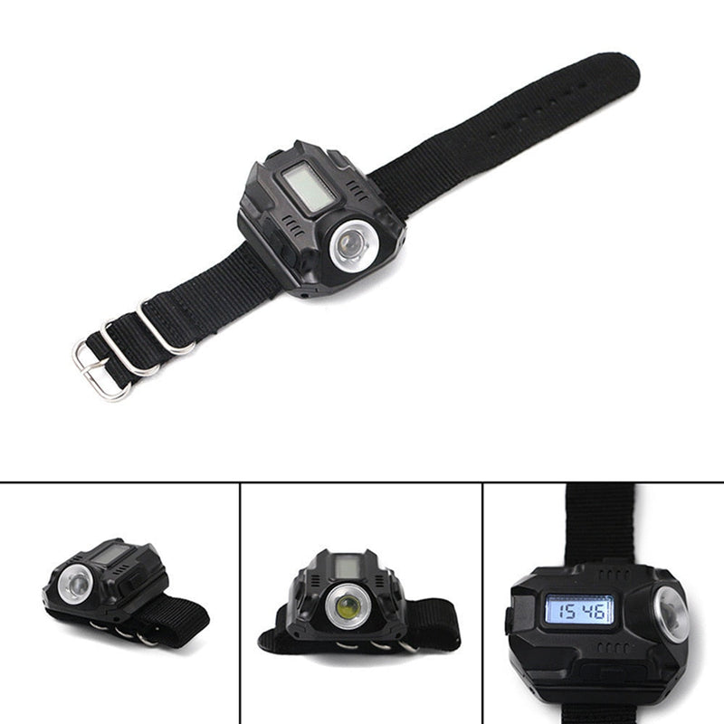 Tactical LED Rechargeable Wrist Flashlight
