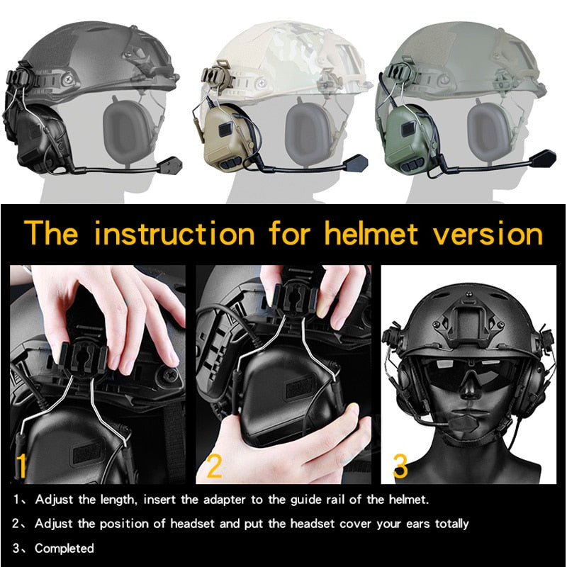 Tactical  Military Helmet Headphone Comtac Headset