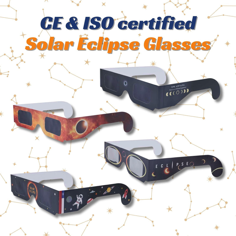 NightPal Optic - Solar Eclipse Glasses with ISO &amp; CE Certified, Eclipse 2024